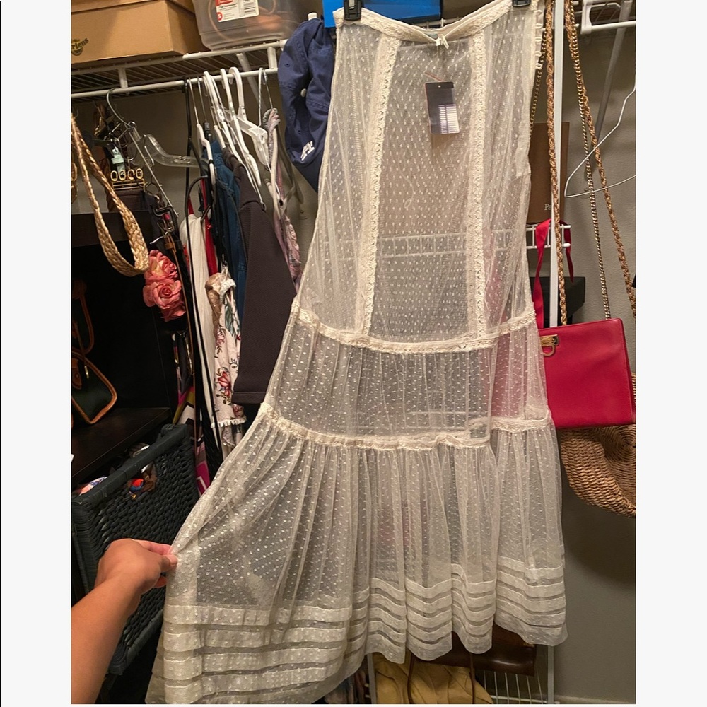 NWT KimchiBlue Matilda Mesh Maxi Skirt & Bloomers